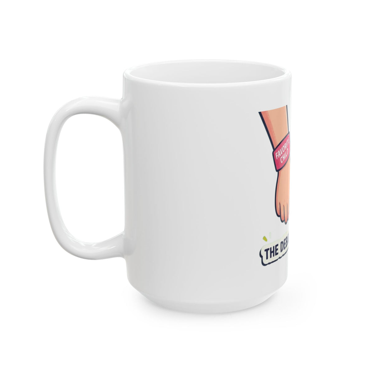 "Grandpa's Favorite" White Ceramic Mug — Graphic