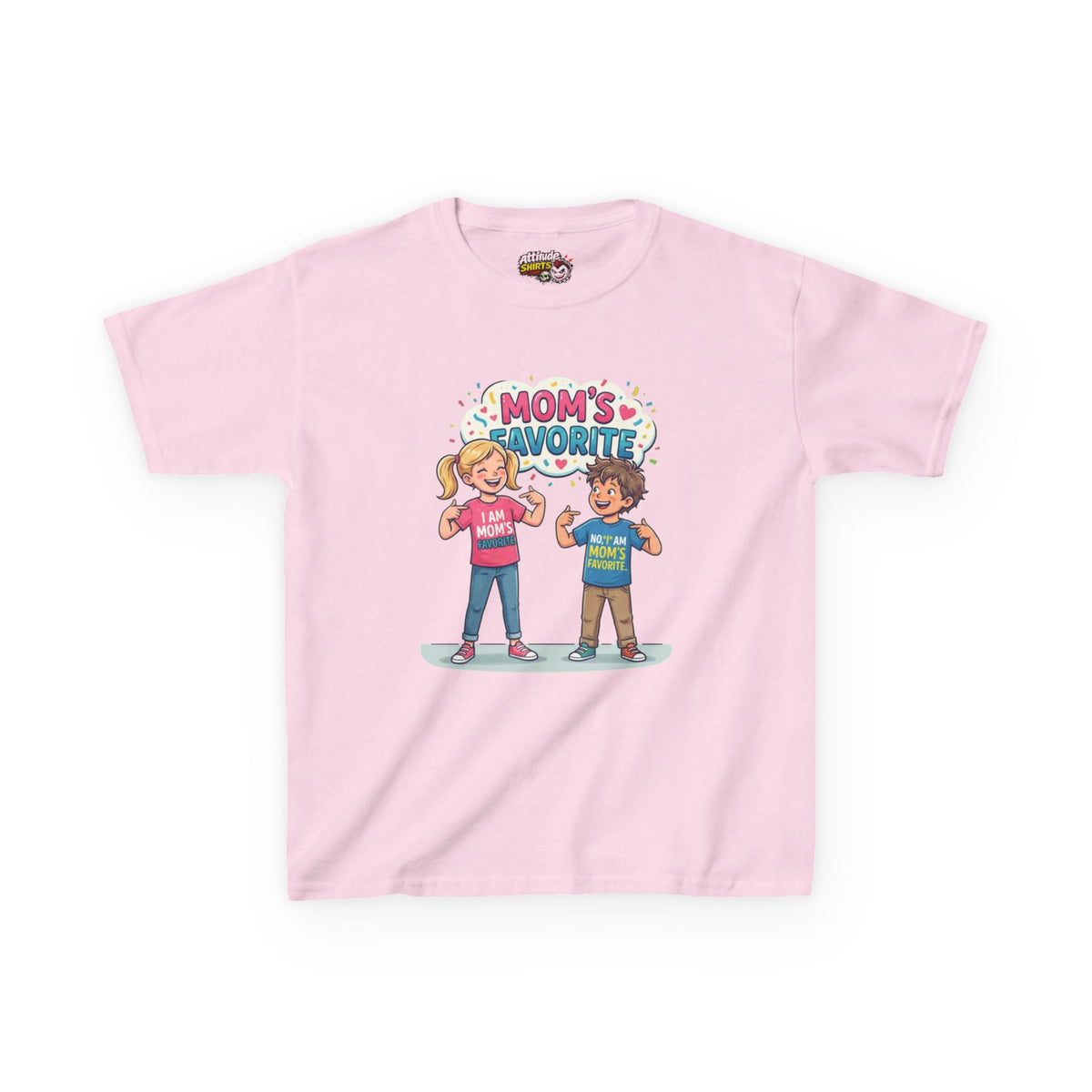Color: Light Pink | Mom's Favorite Kids Tee