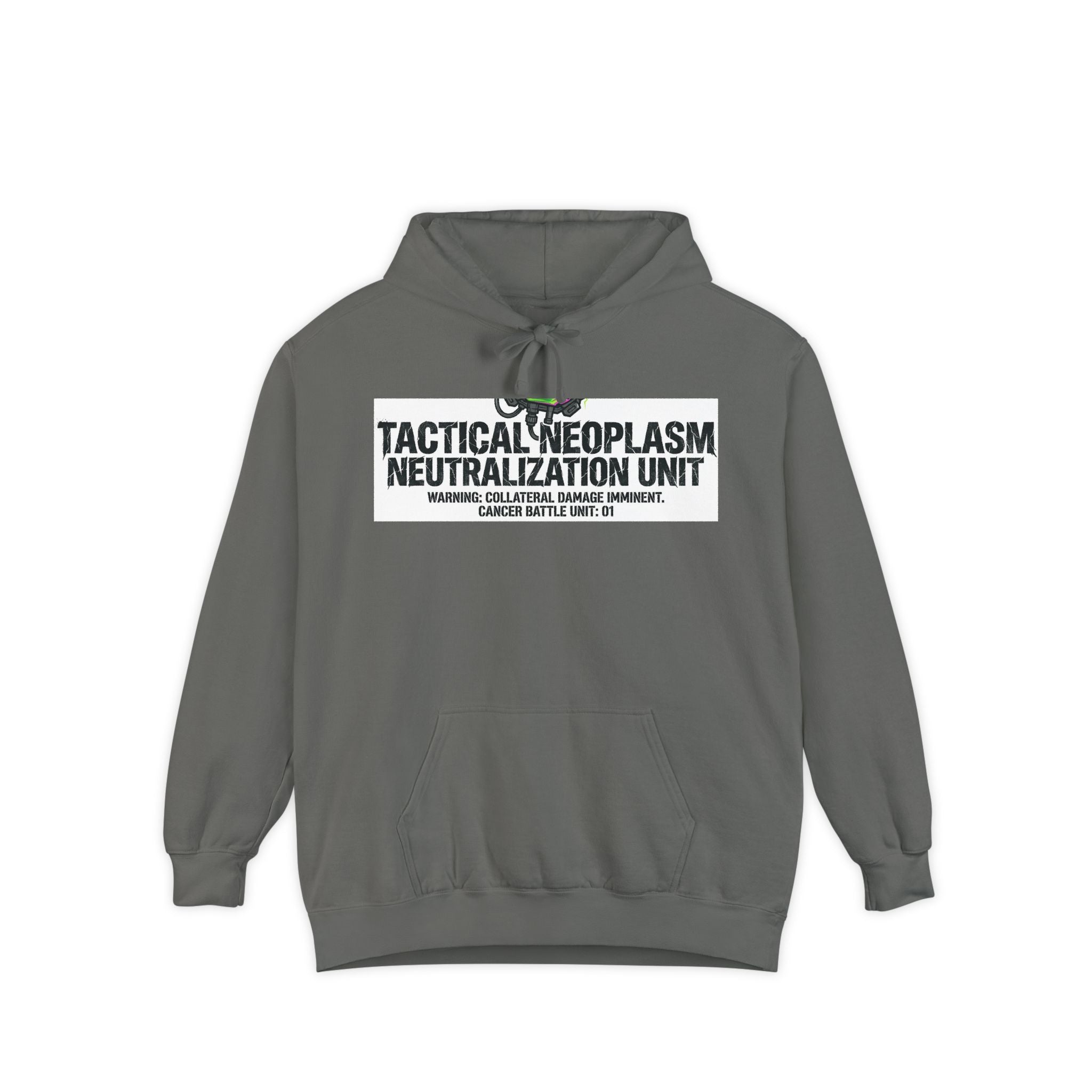 Battle Unit: Cancer Division | Garment-Dyed Hoodie — AttitudeShirts