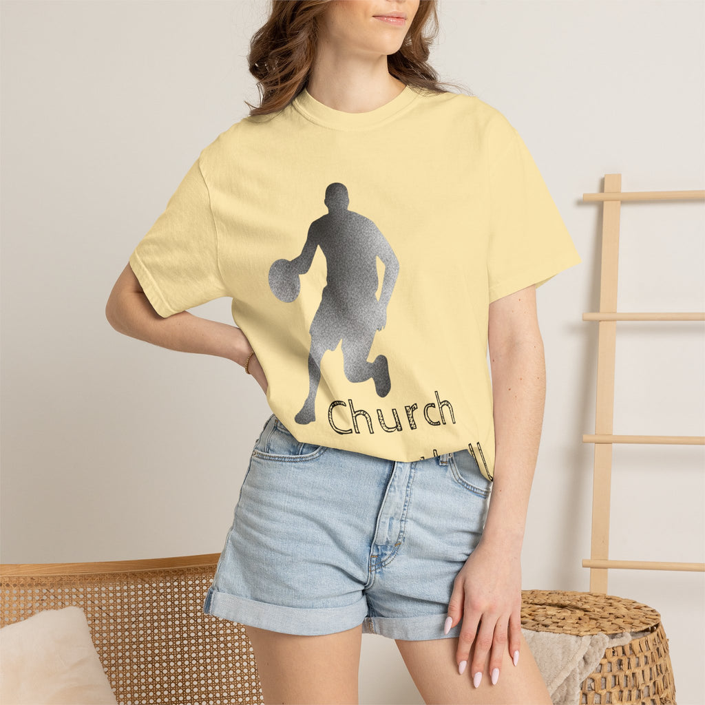 "Church Basketball: High Court" Unisex Garment-Dyed T-shirt