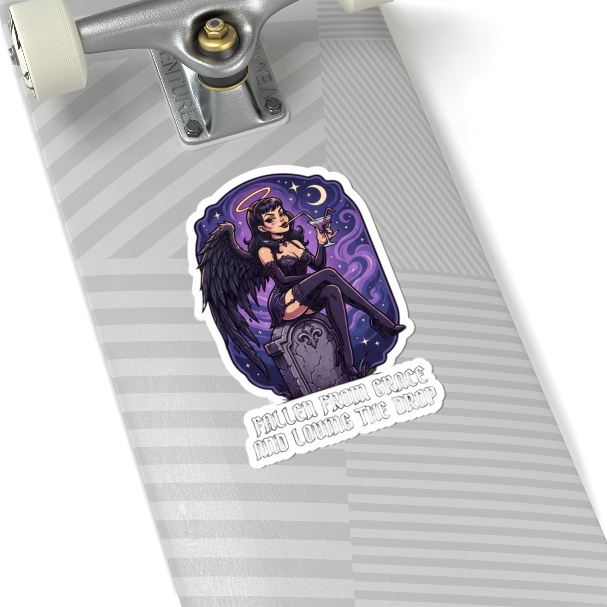 "Fallen From Grace and Loving the Drop" Sticker — Main