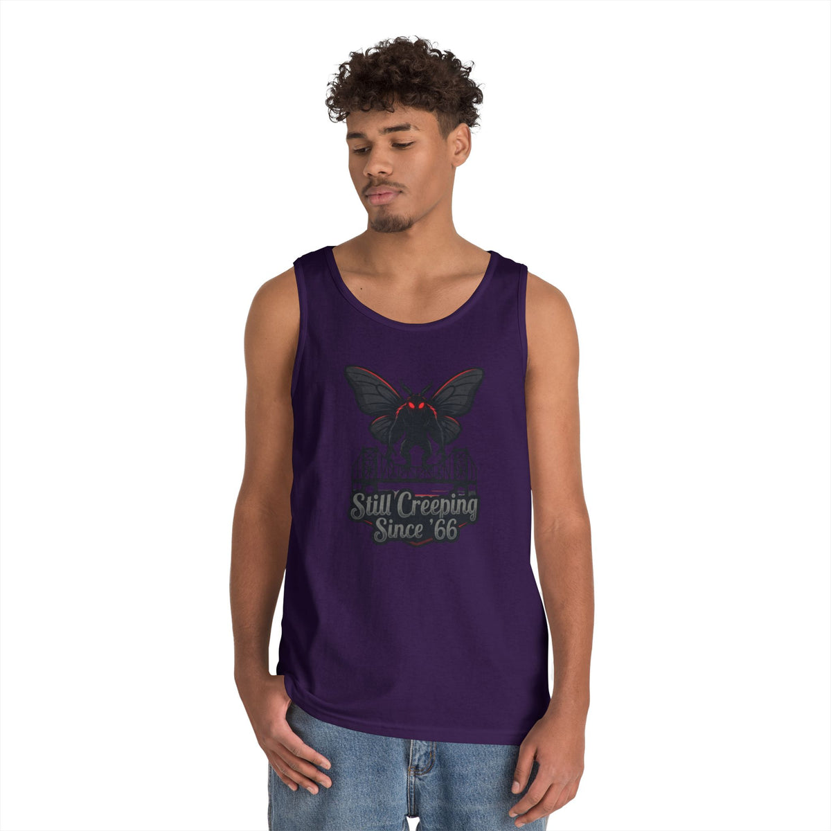 Color: Purple | Mothman (West Virginia, USA) Tank Top