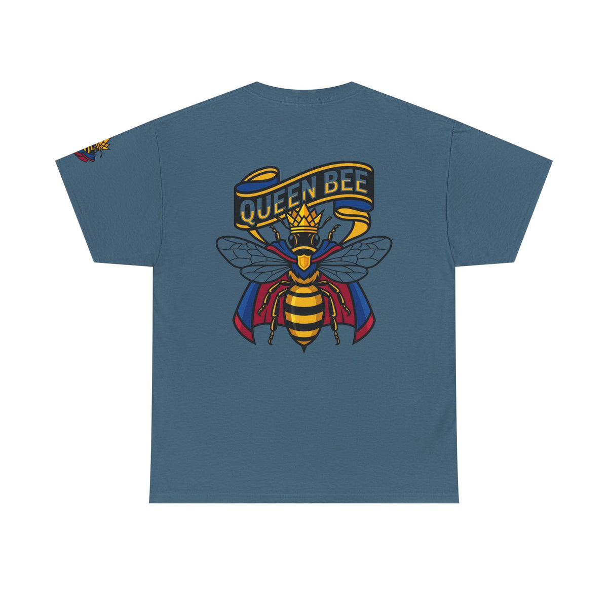 Color: Indigo Blue | Queen Bee Premium Graphic Tee
