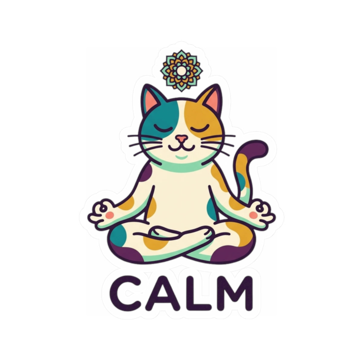 "Cat CALM" Sticker — Main
