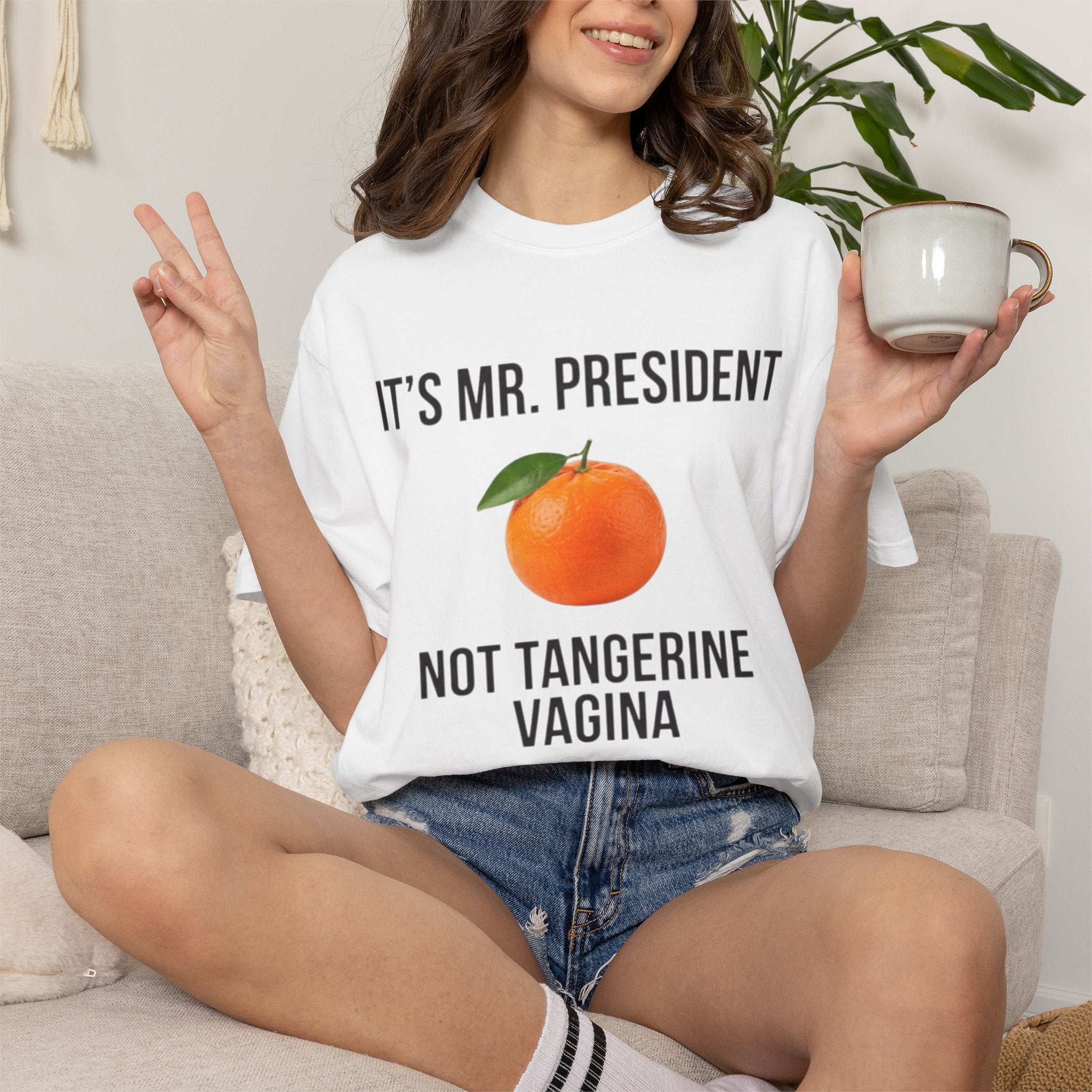 "Tangerine Vagina" Unisex Garment-Dyed Tee