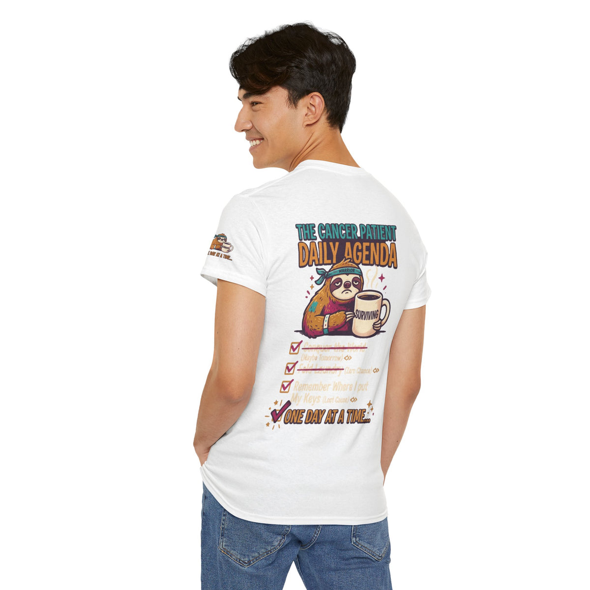 "Cancer One Day At A Time" Premium Graphic Tee