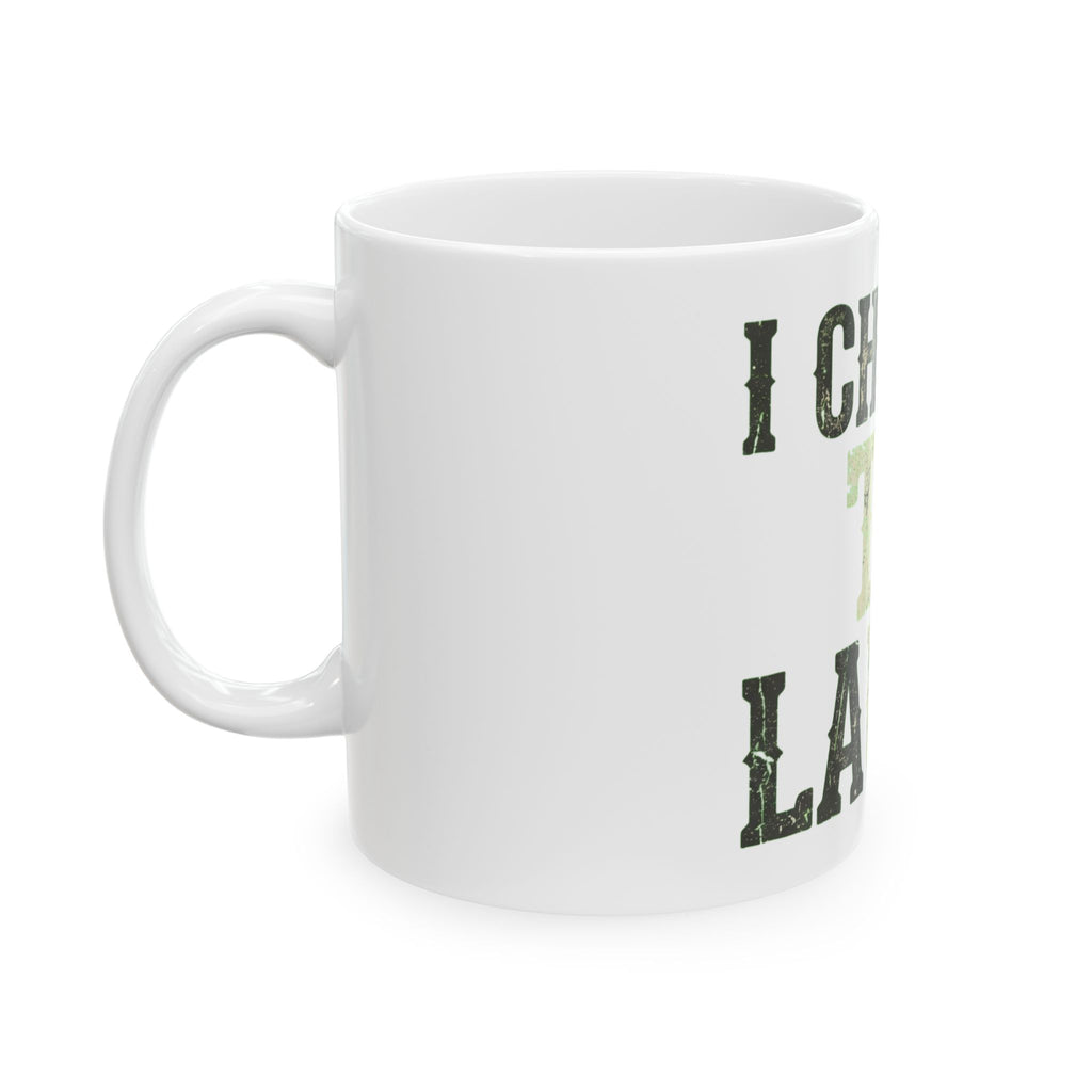 "Choose to Laugh" White Ceramic Mug