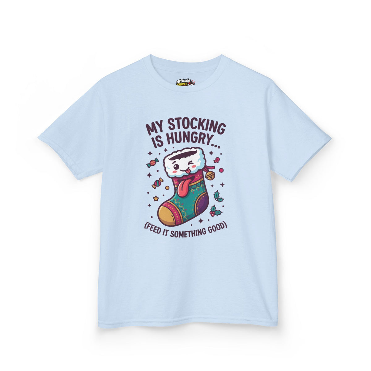 "My Stocking Is Hungry" Kids Tee