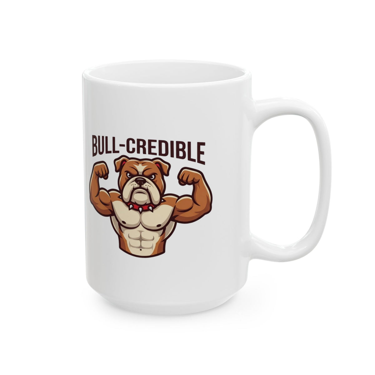 "Bull Credible" White Ceramic Mug