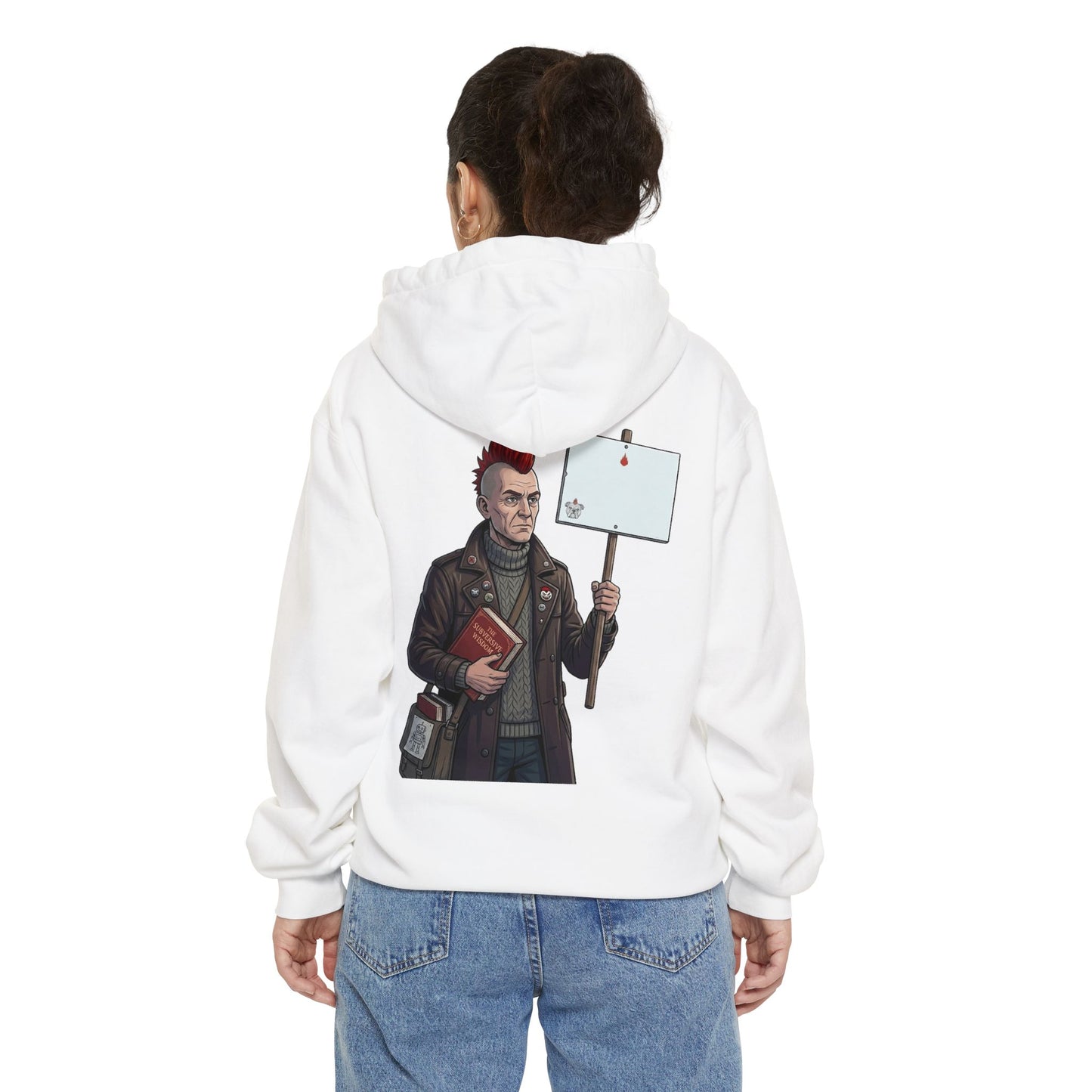 "Quiet" Garment-Dyed Hoodie