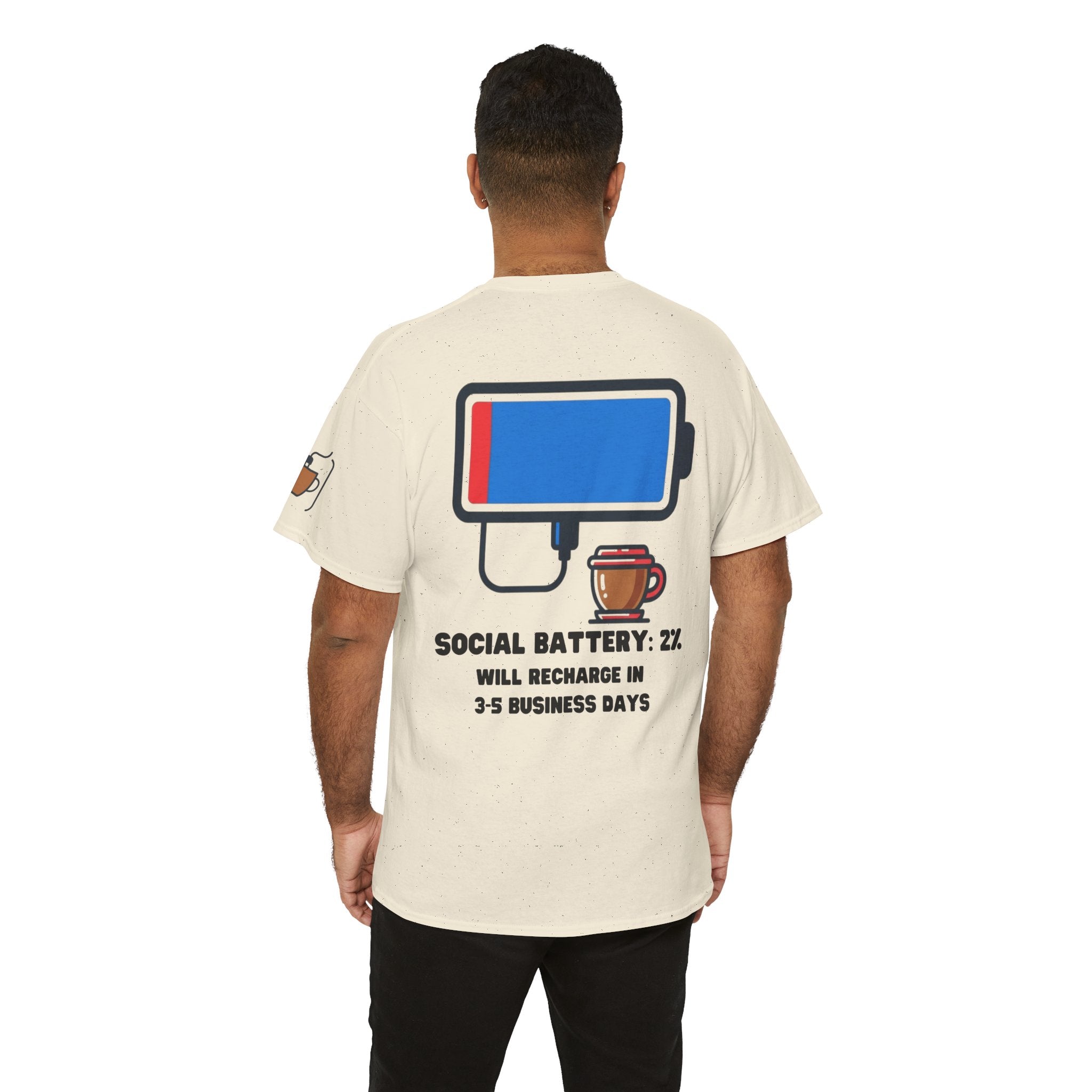 "Social Battery" Premium Graphic Tee