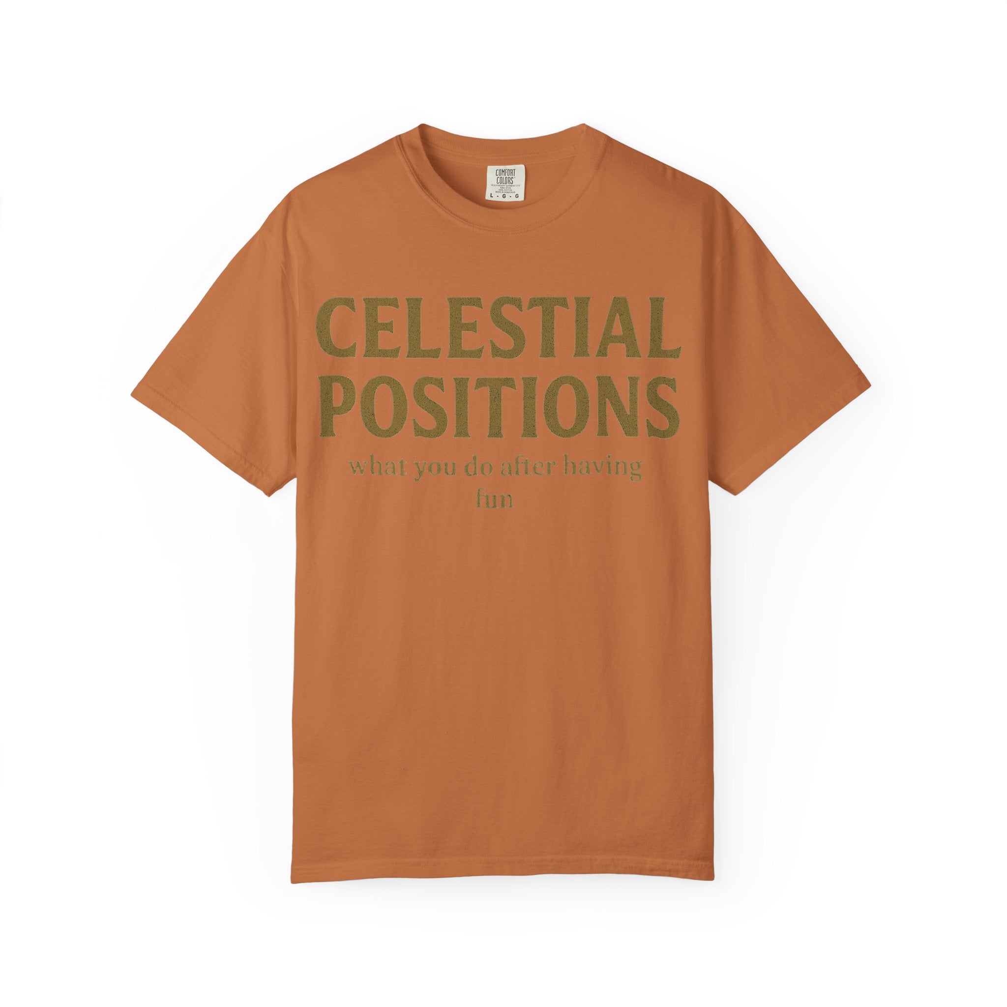 "Celestial Positions" Unisex Garment-Dyed T-shirt