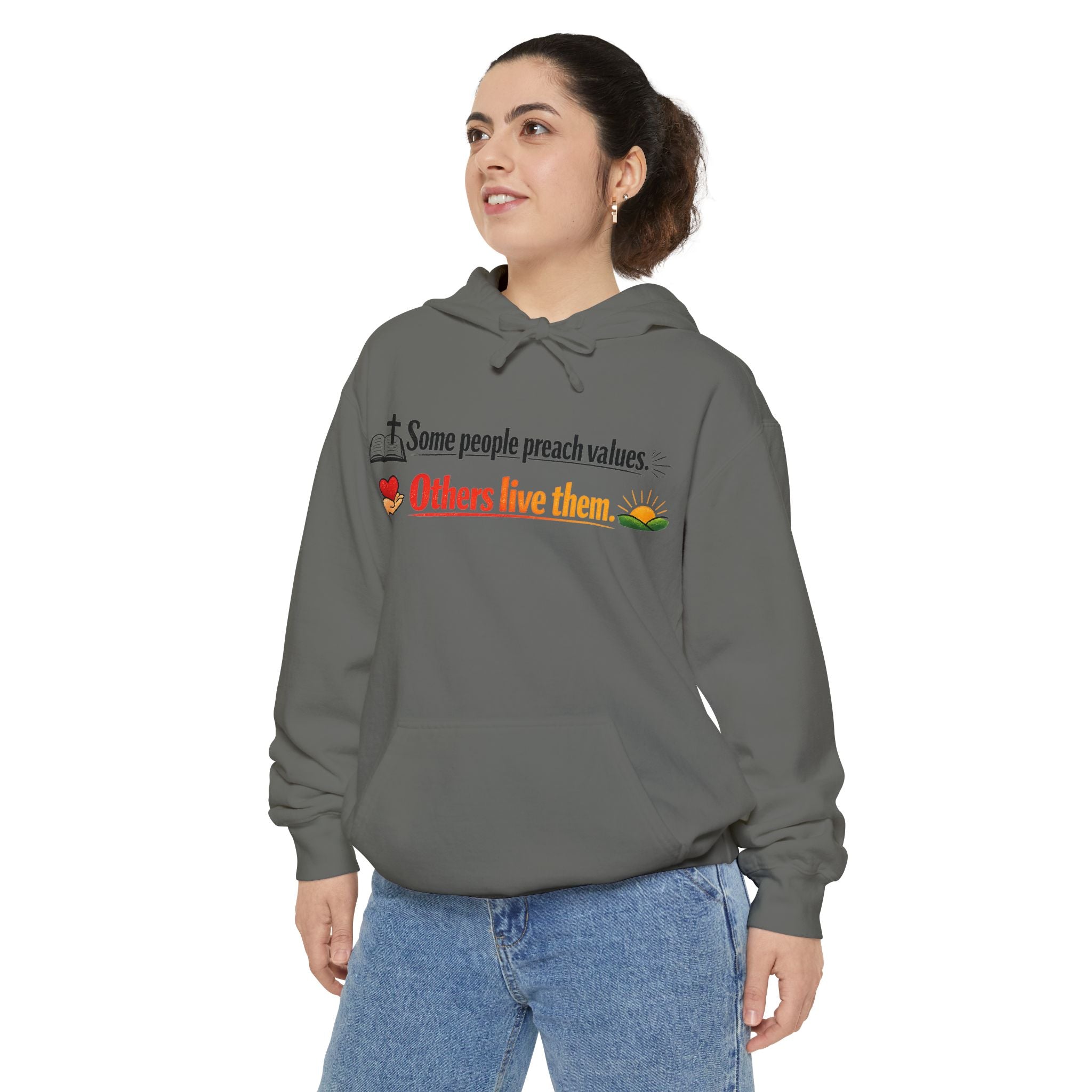 Actually Live It | Garment-Dyed Hoodie — AttitudeShirts
