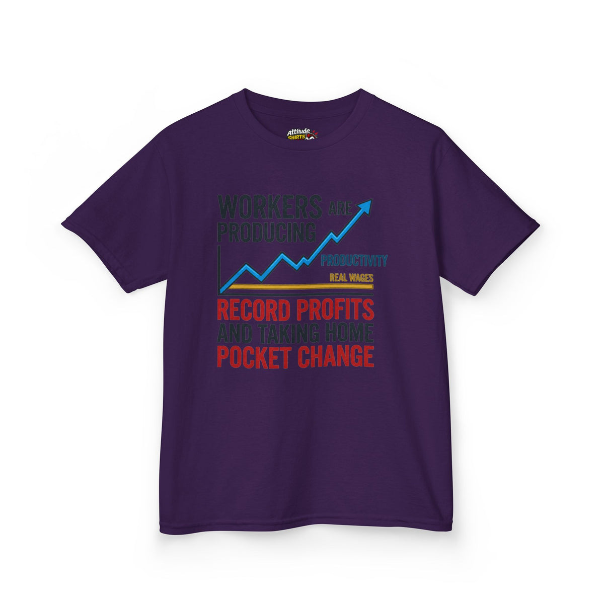 Color: Purple | Protest Series - Share The Value Kids Tee