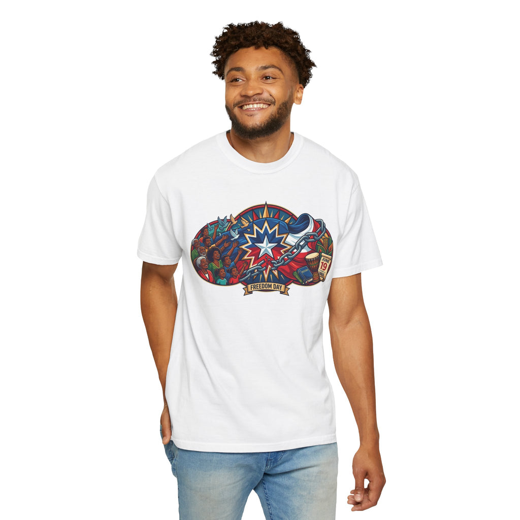 "Juneteenth" Unisex Garment-Dyed Tee