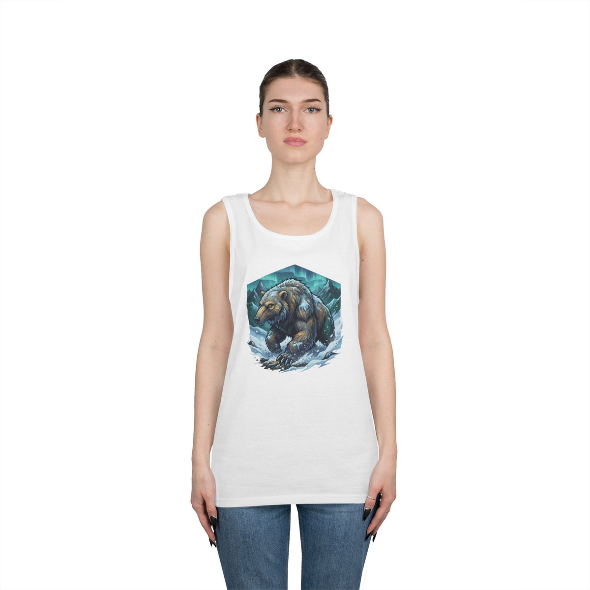 Color: White | Alioat (Siberian Folklore) Tank Top