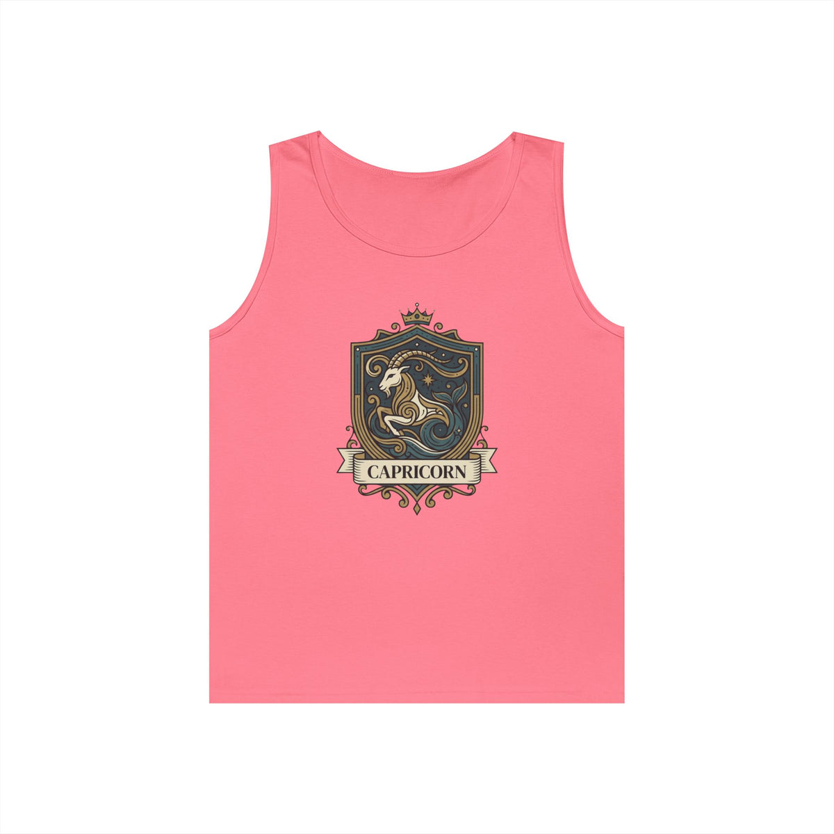 "Capricorn- The Sea-Goat Crest" Tank Top