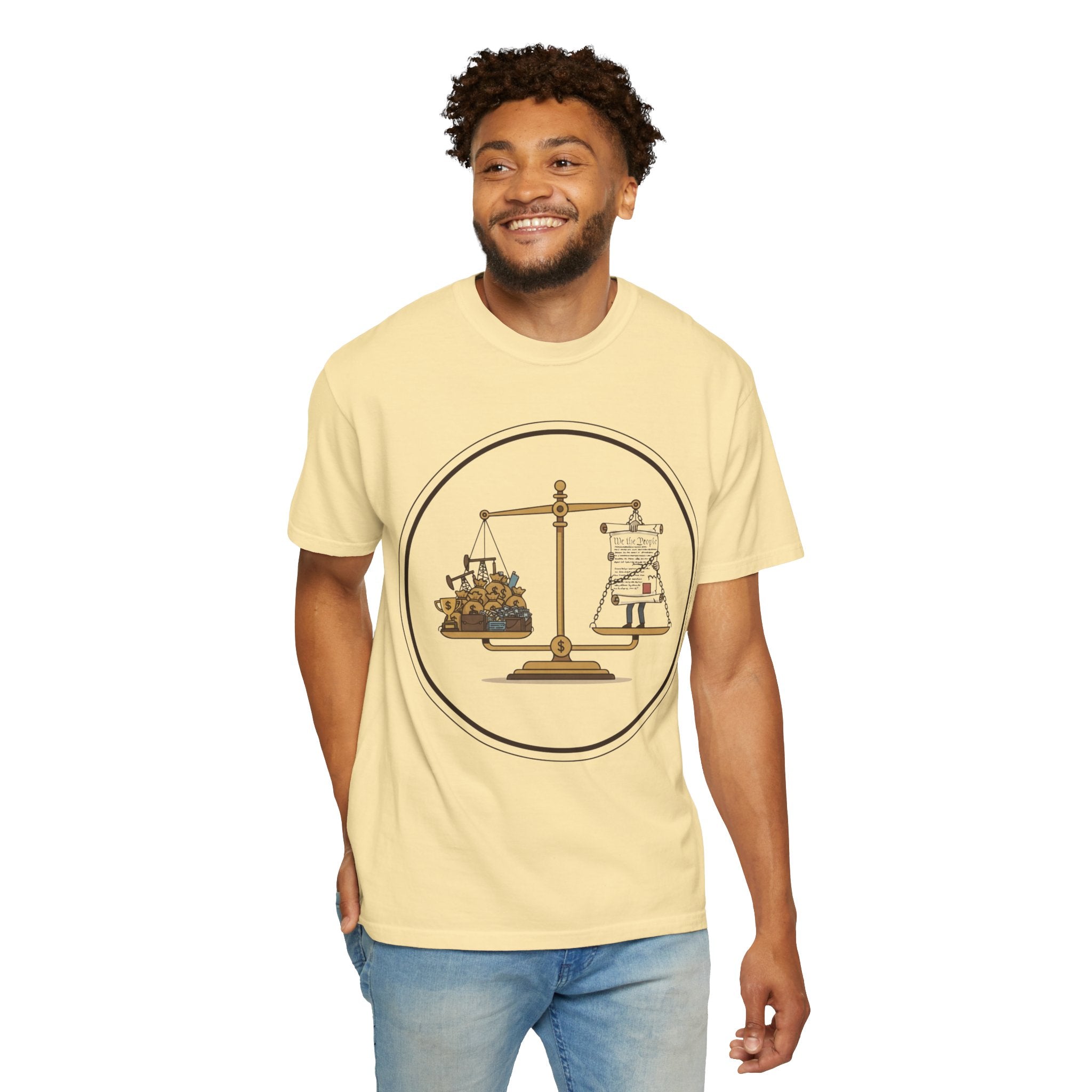 "The Economic Balance" Unisex Garment-Dyed T-shirt