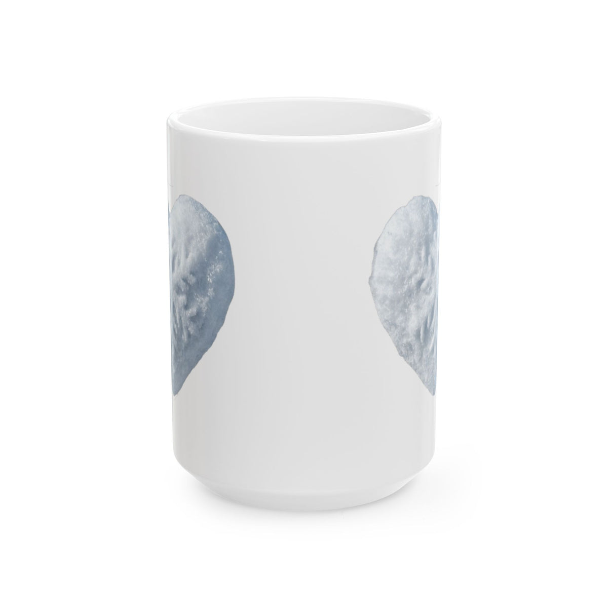 "I Love Snow" White Ceramic Mug — Graphic