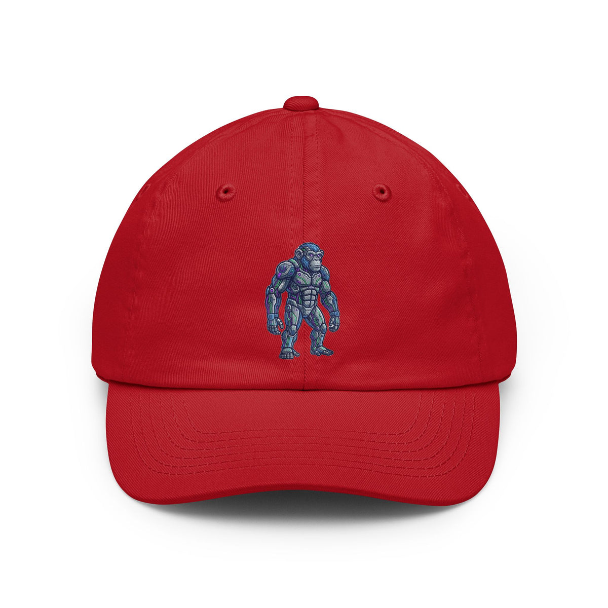 Color: Red | Cyber Chimp Dad Hat