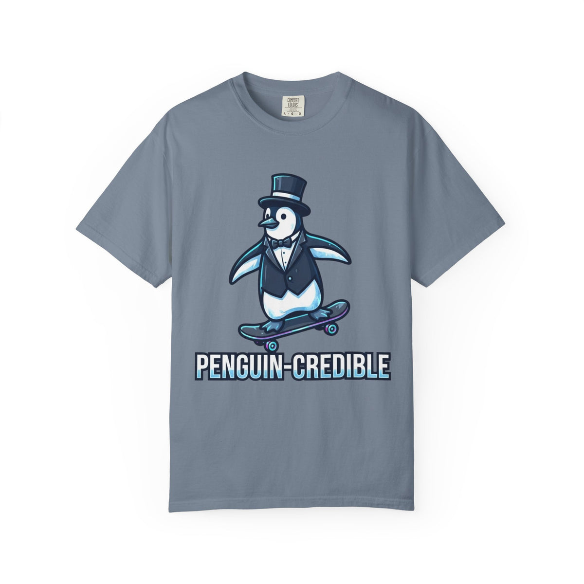 "Penguin Credible" Unisex Garment-Dyed Tee