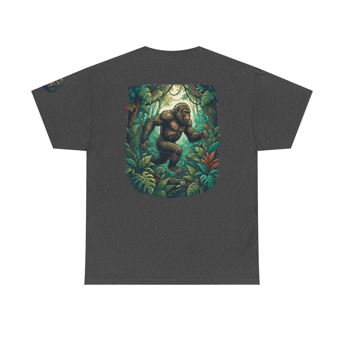 Color: Dark Heather | The Bukit Timah Monkey Man (Singapore) Premium Graphic Tee