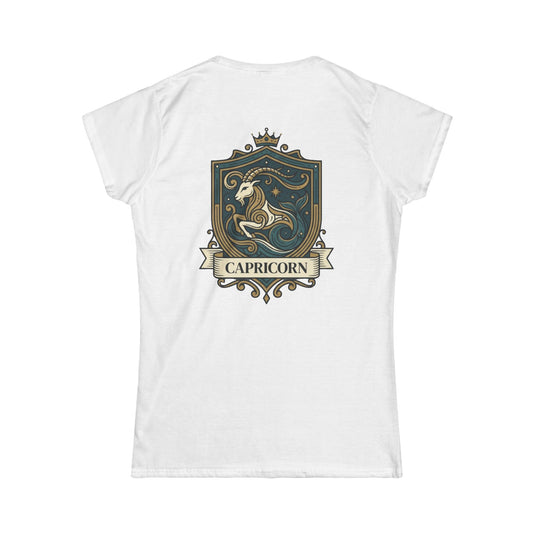 "Capricorn- The Sea-Goat Crest" Women's Tee