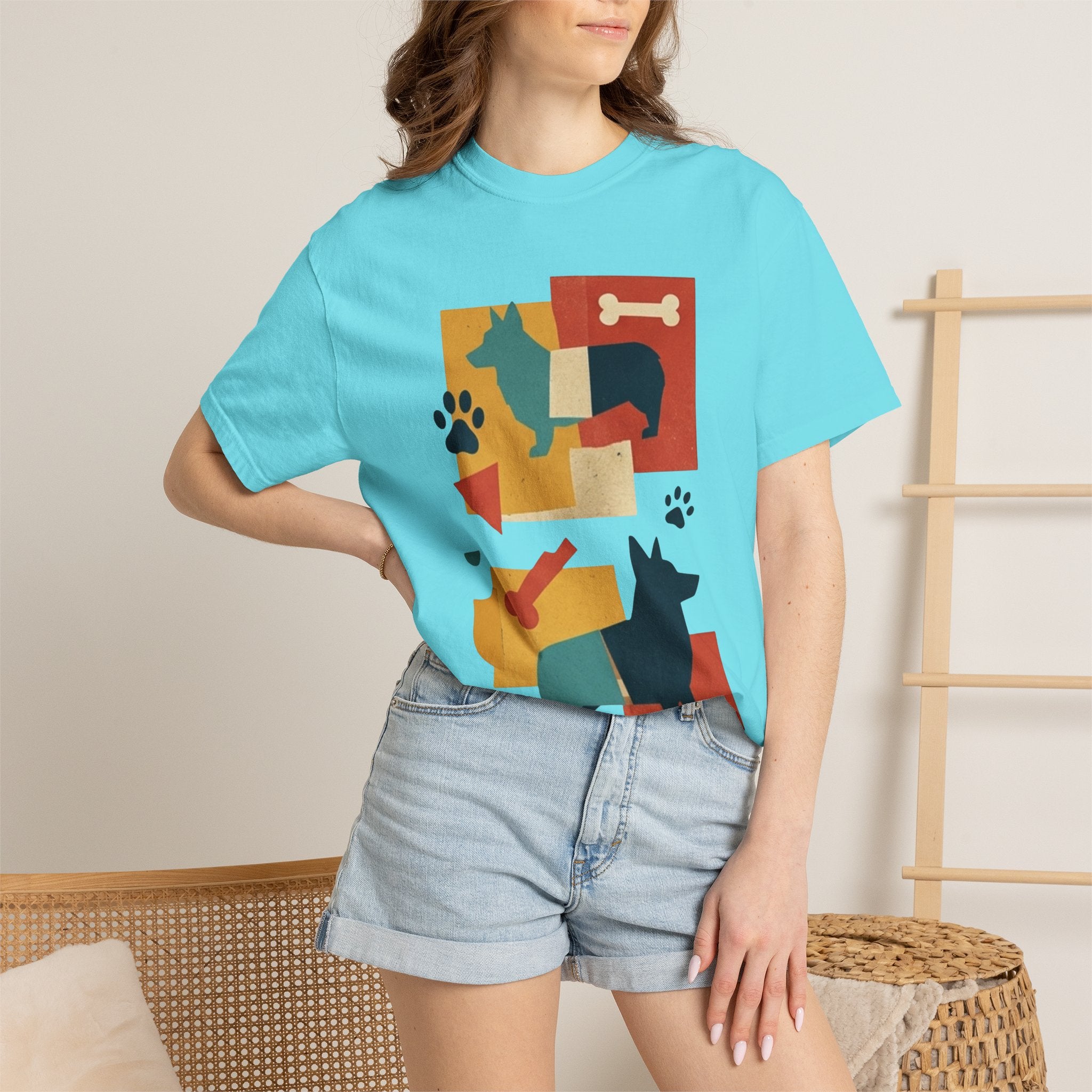 "Dogs and Bones" Unisex Garment-Dyed Tee