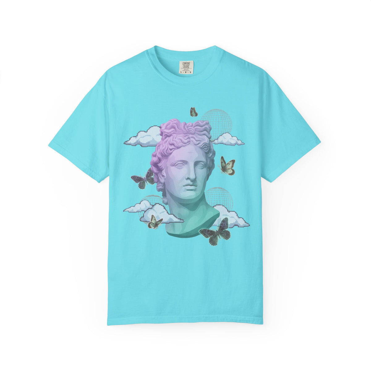 Color: Lagoon Blue | Dreamscape Unisex Garment-Dyed Tee