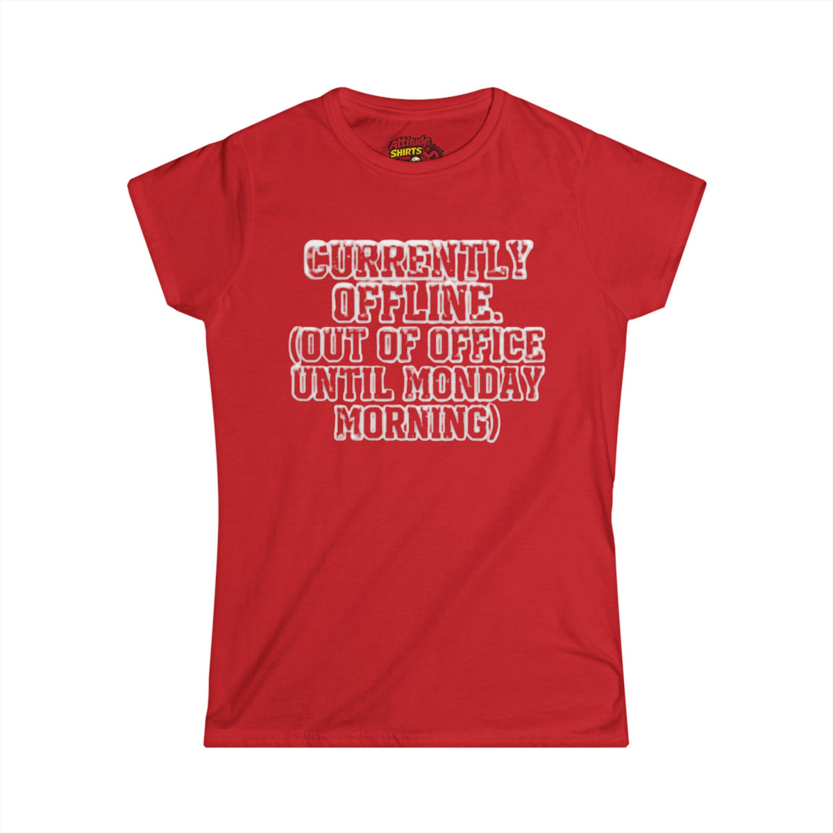 Color: Red | Currently Offline Women's Tee