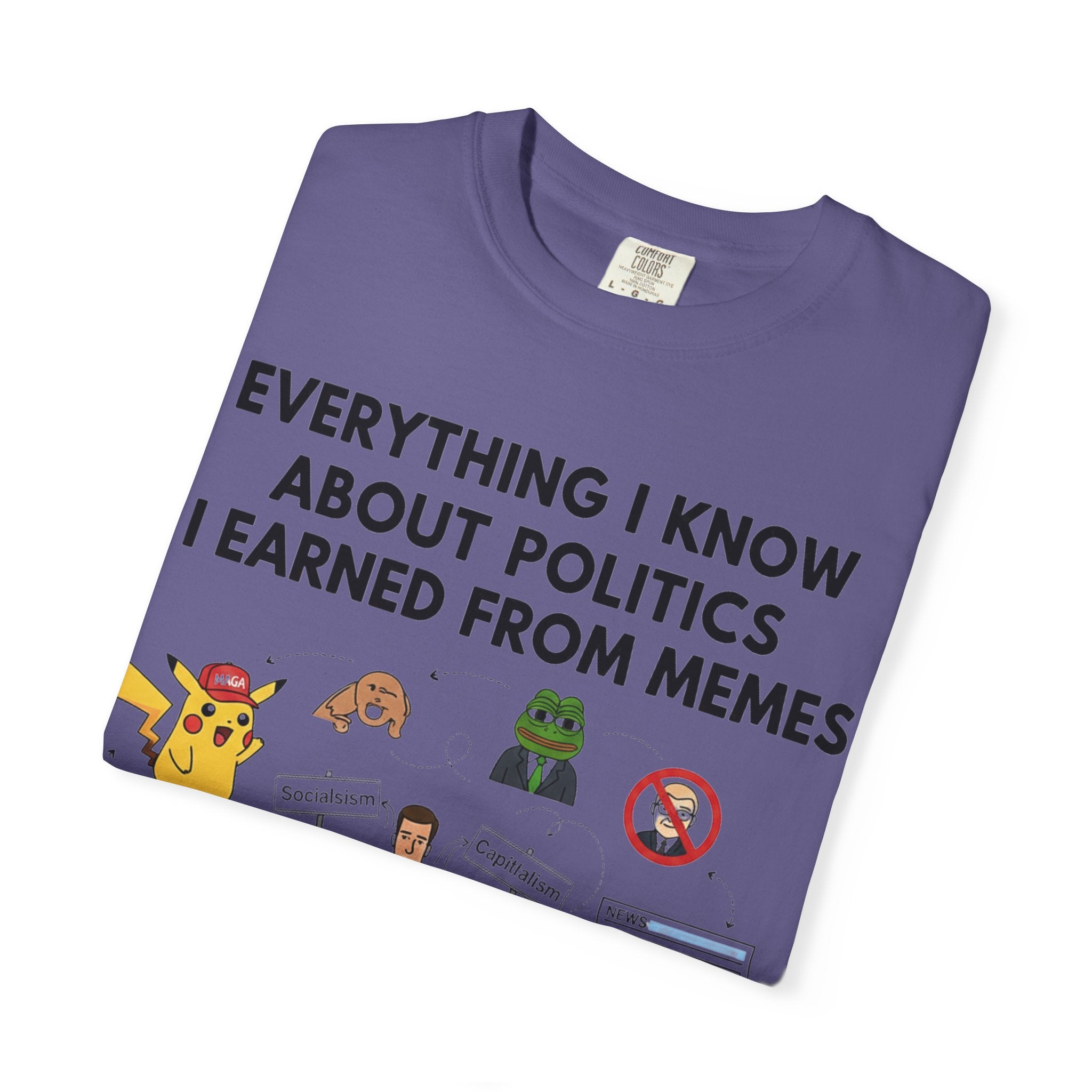 "Advanced Degrees in Memes" Unisex Garment-Dyed T-shirt