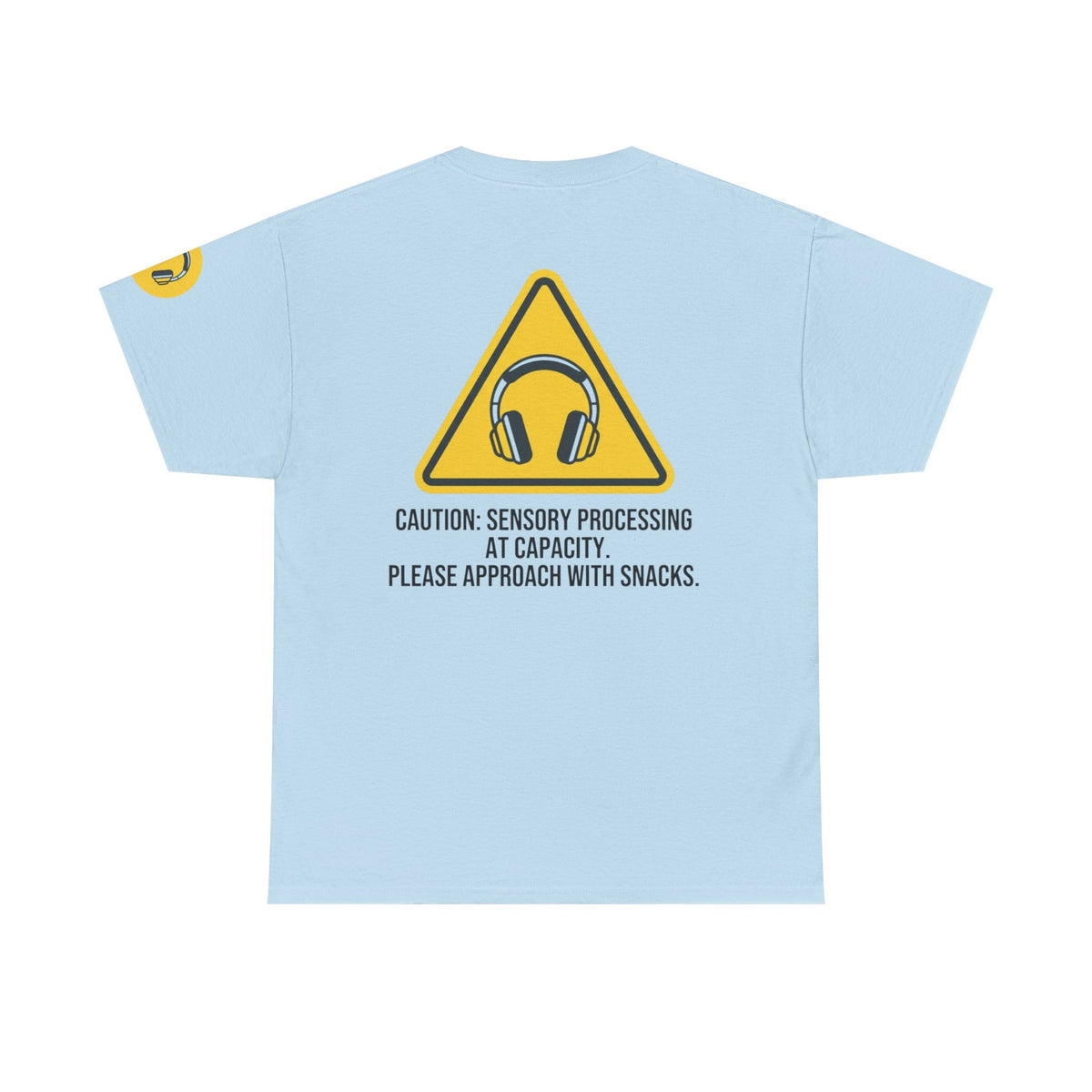 Color: Light Blue | Sensory At Capacity Premium Graphic Tee