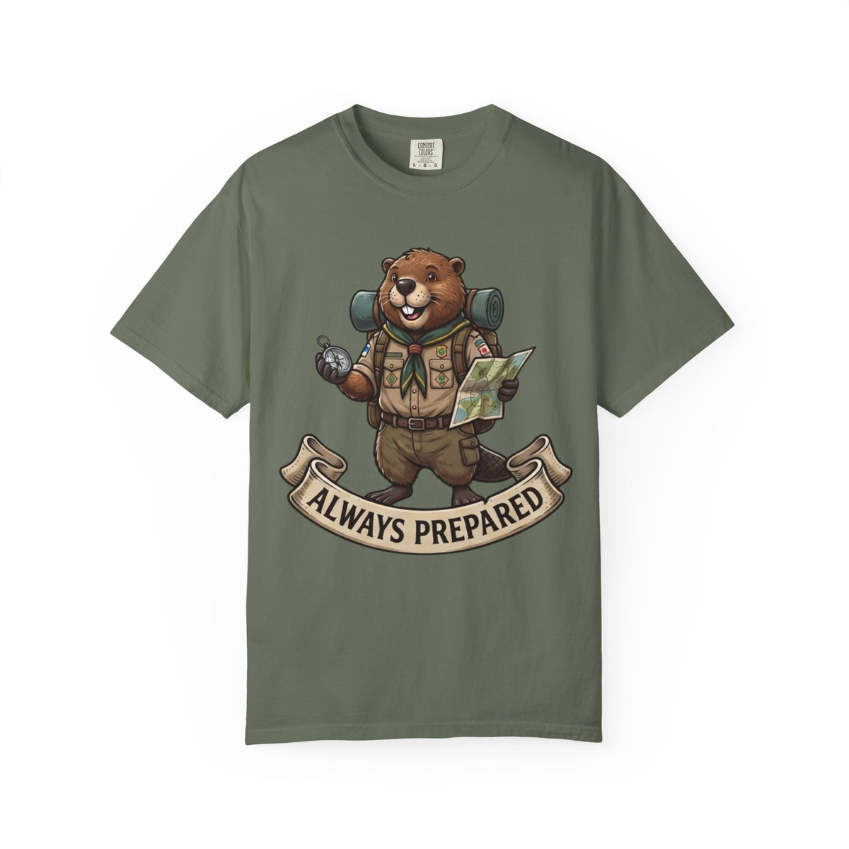 Color: Moss | Always Prepared Unisex Garment-Dyed Tee