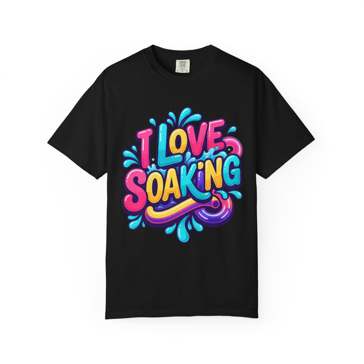 Color: Black | I Love Soaking Unisex Garment-Dyed Tee