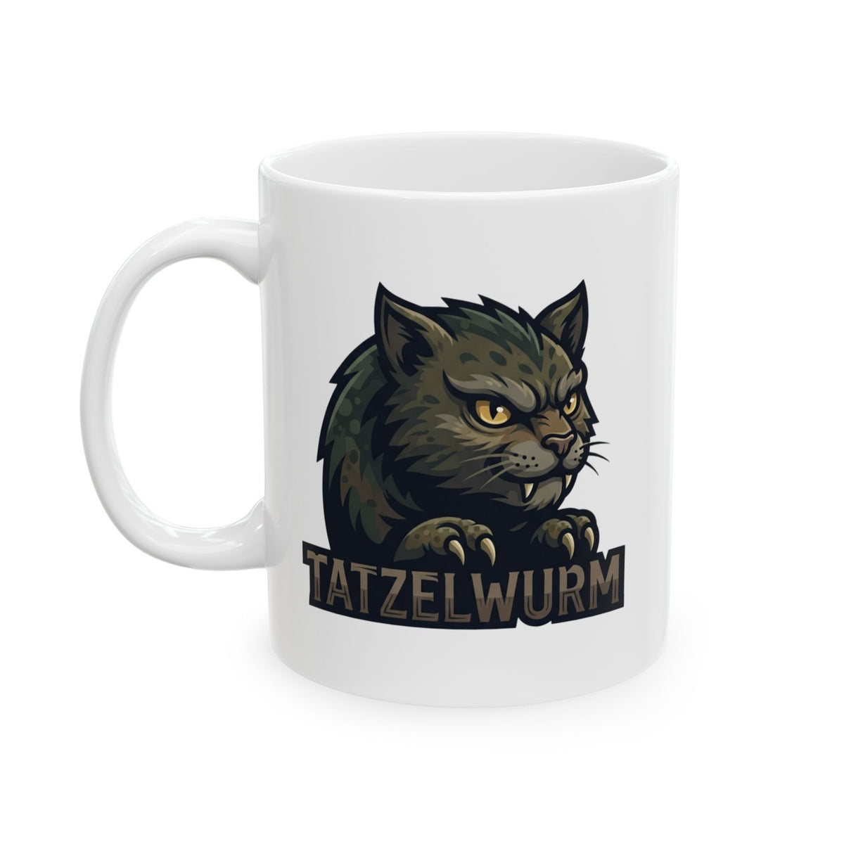 "Tatzelwurm (Alpine Europe)" White Ceramic Mug — Graphic