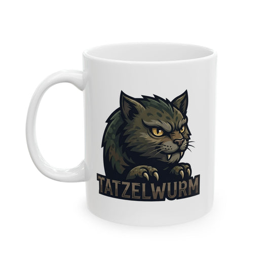 "Tatzelwurm (Alpine Europe)" White Ceramic Mug — Graphic