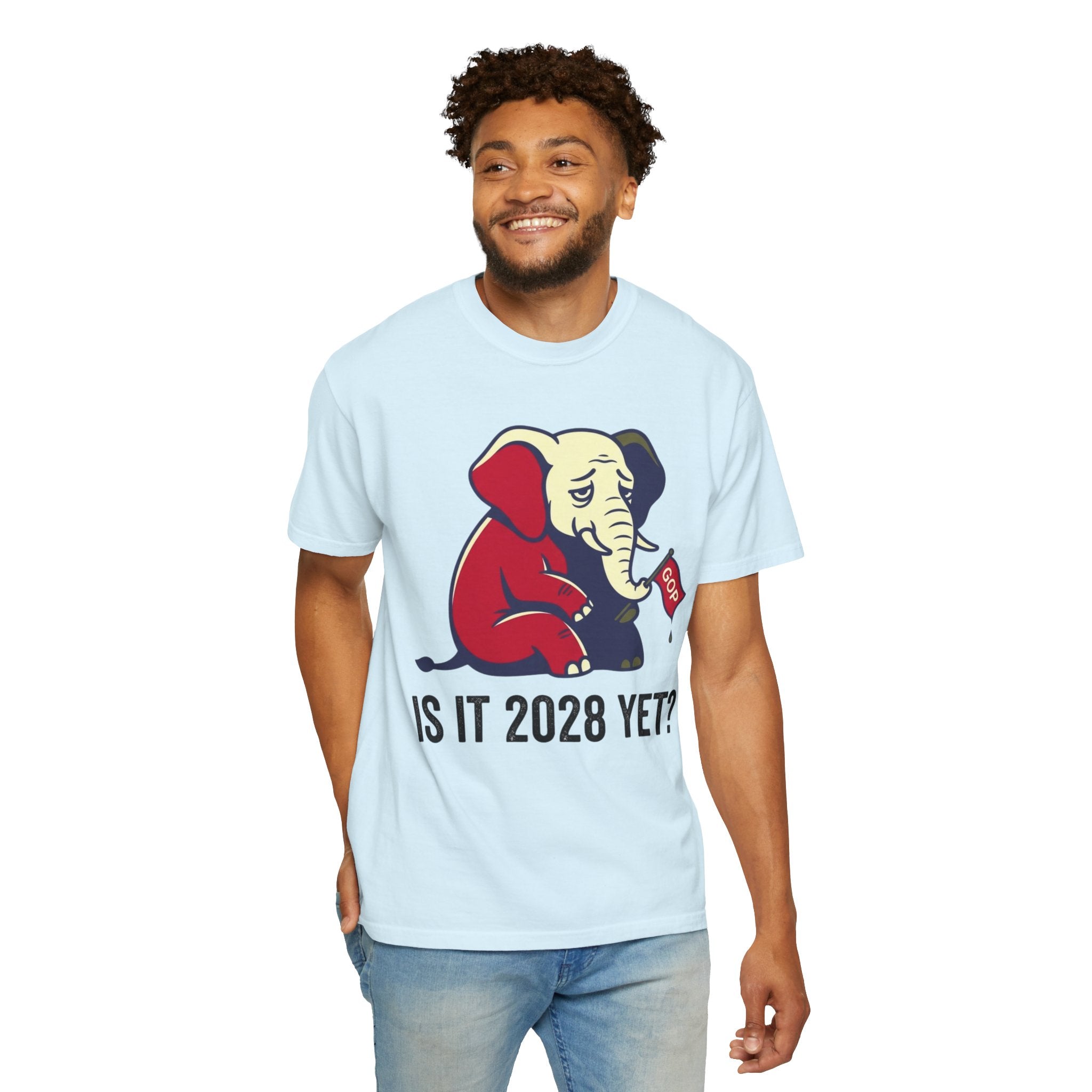"Is It 2028 Yet" Unisex Garment-Dyed Tee