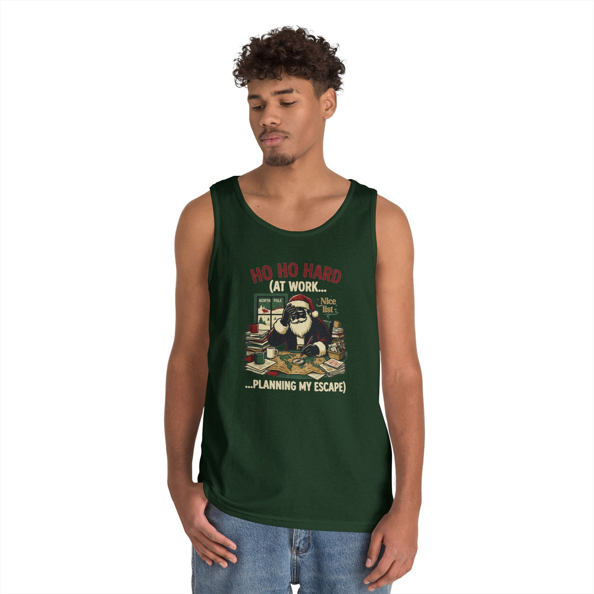 "Ho Ho Hard At Work" Tank Top