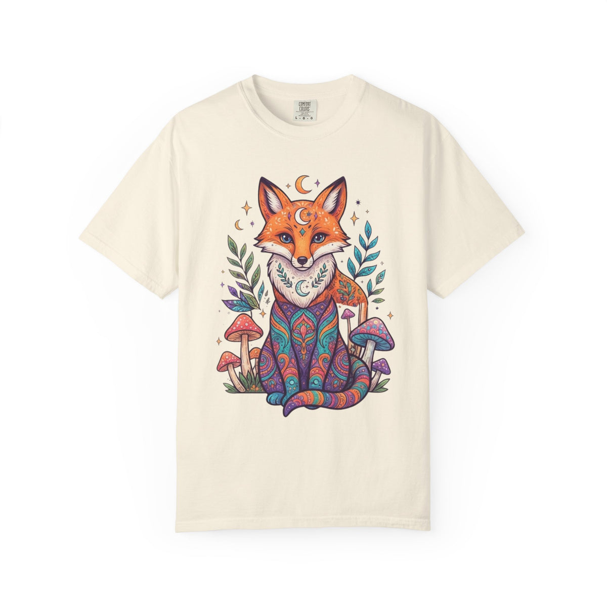 "Hippy Fox" Unisex Garment-Dyed Tee