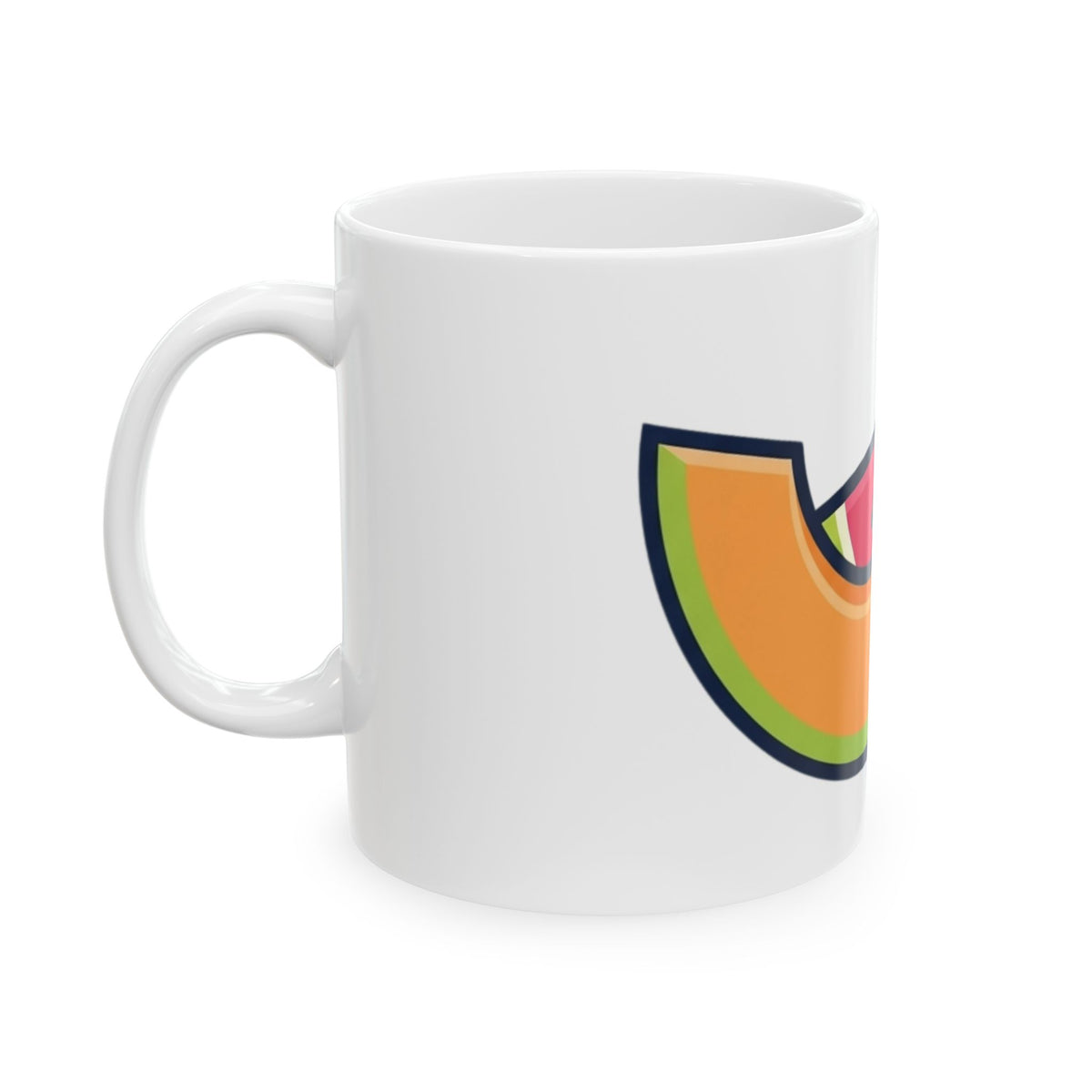 "Big Sweet and Heavy" White Ceramic Mug — Graphic