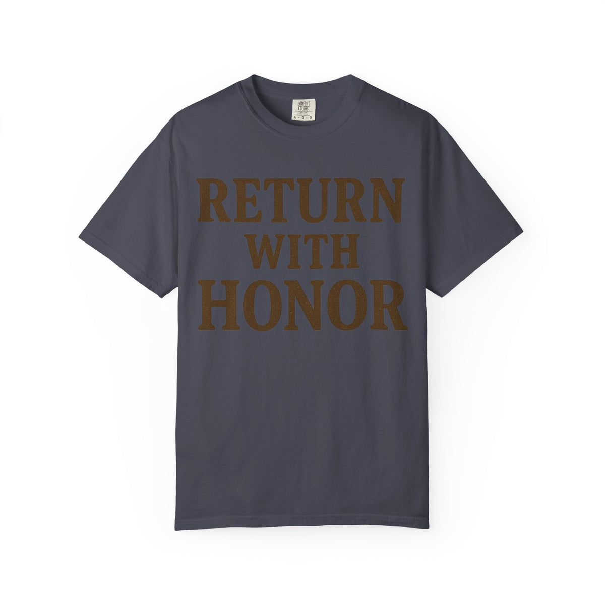 Color: Navy | Return With Honor Unisex Garment-Dyed T-shirt