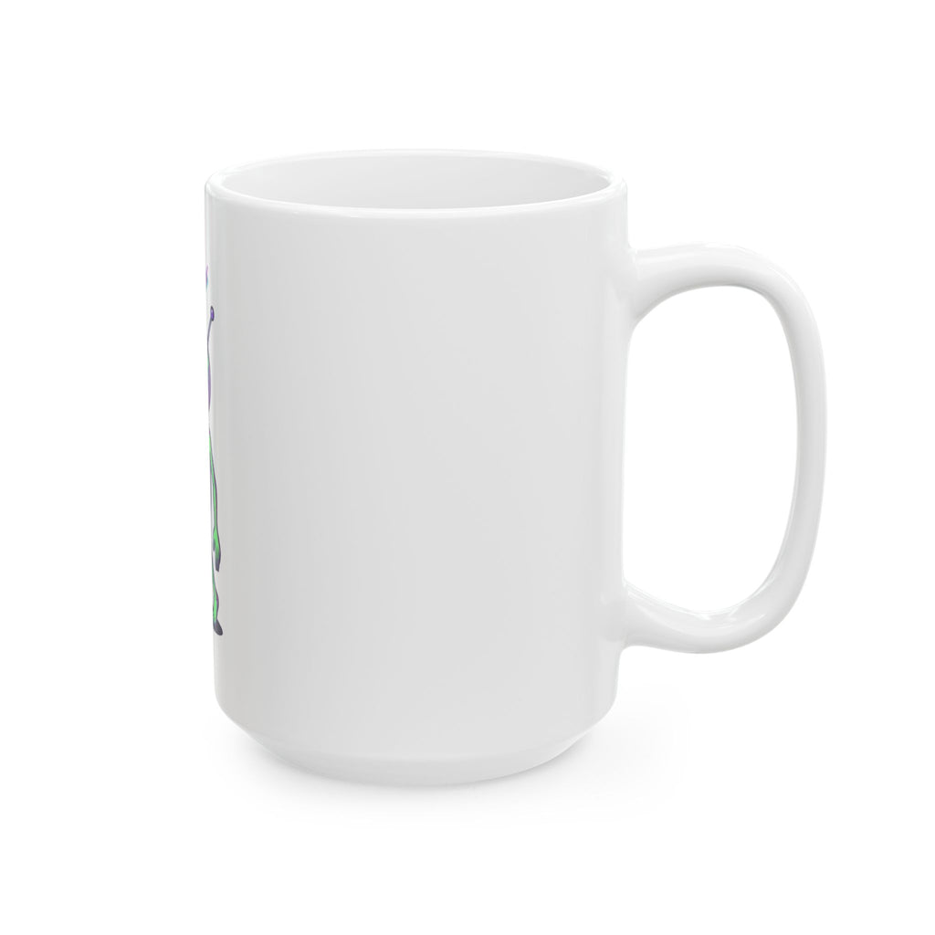 "Drunk Alien" White Ceramic Mug