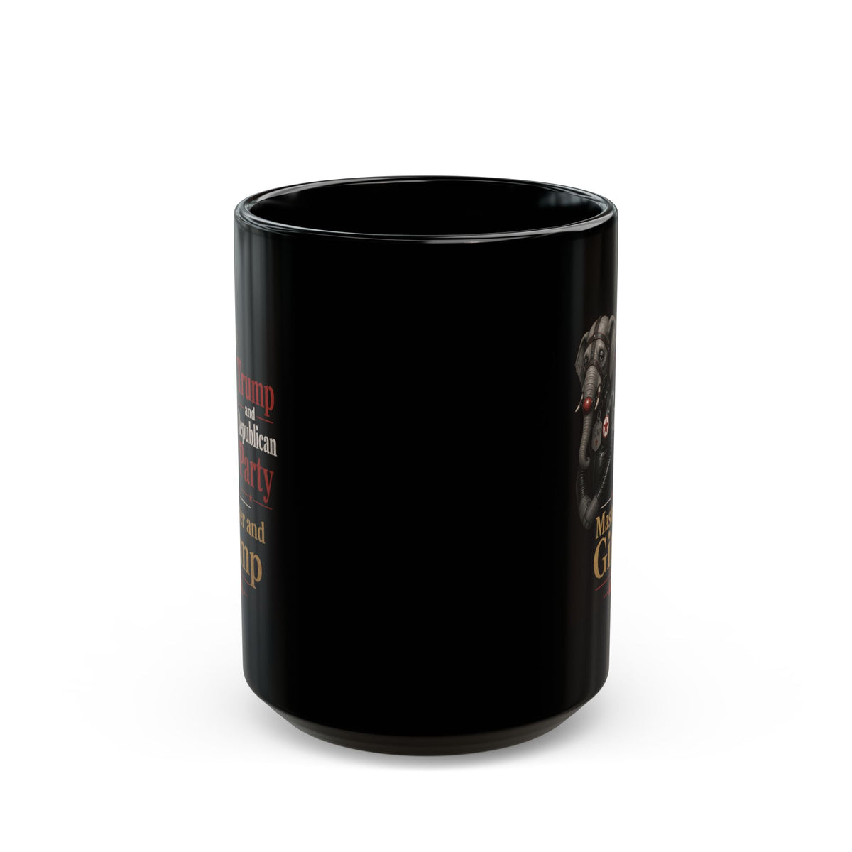 "Master and Gimp" Black Ceramic Mug