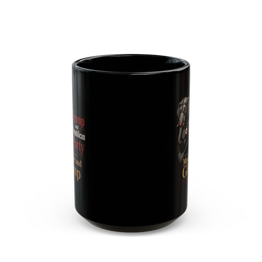 "Master and Gimp" Black Ceramic Mug