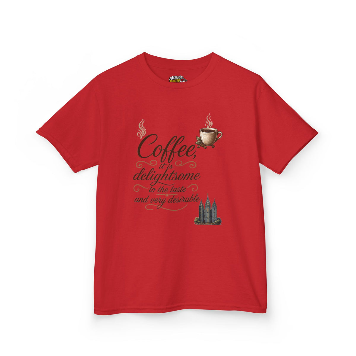 Color: Red | Coffee is Delightsome Kids Tee