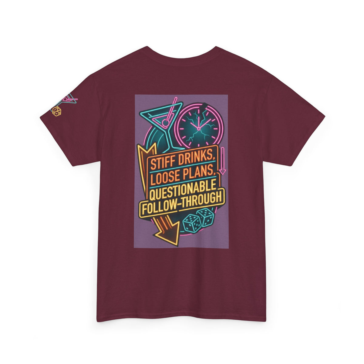 "Stiff Drinks Loose Plans" Premium Graphic Tee