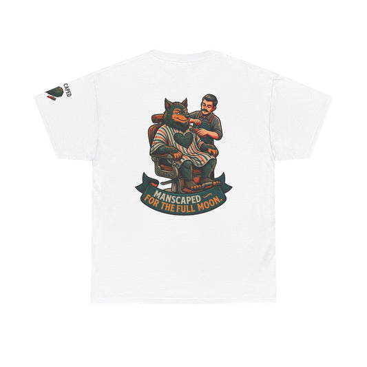 Color: White | Manscaped for the Full Moon Premium Graphic Tee