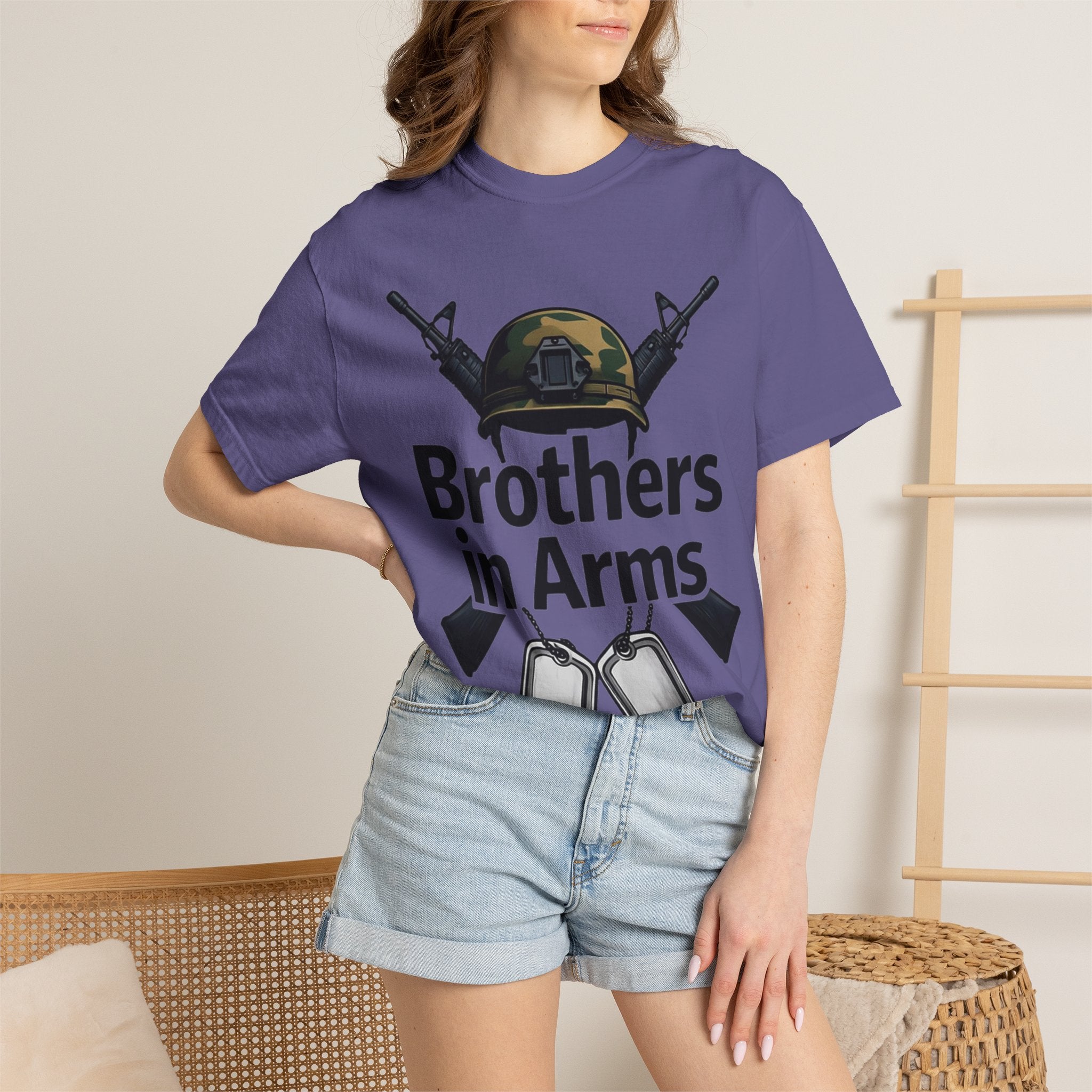 "Brothers in Arms" Unisex Garment-Dyed T-shirt