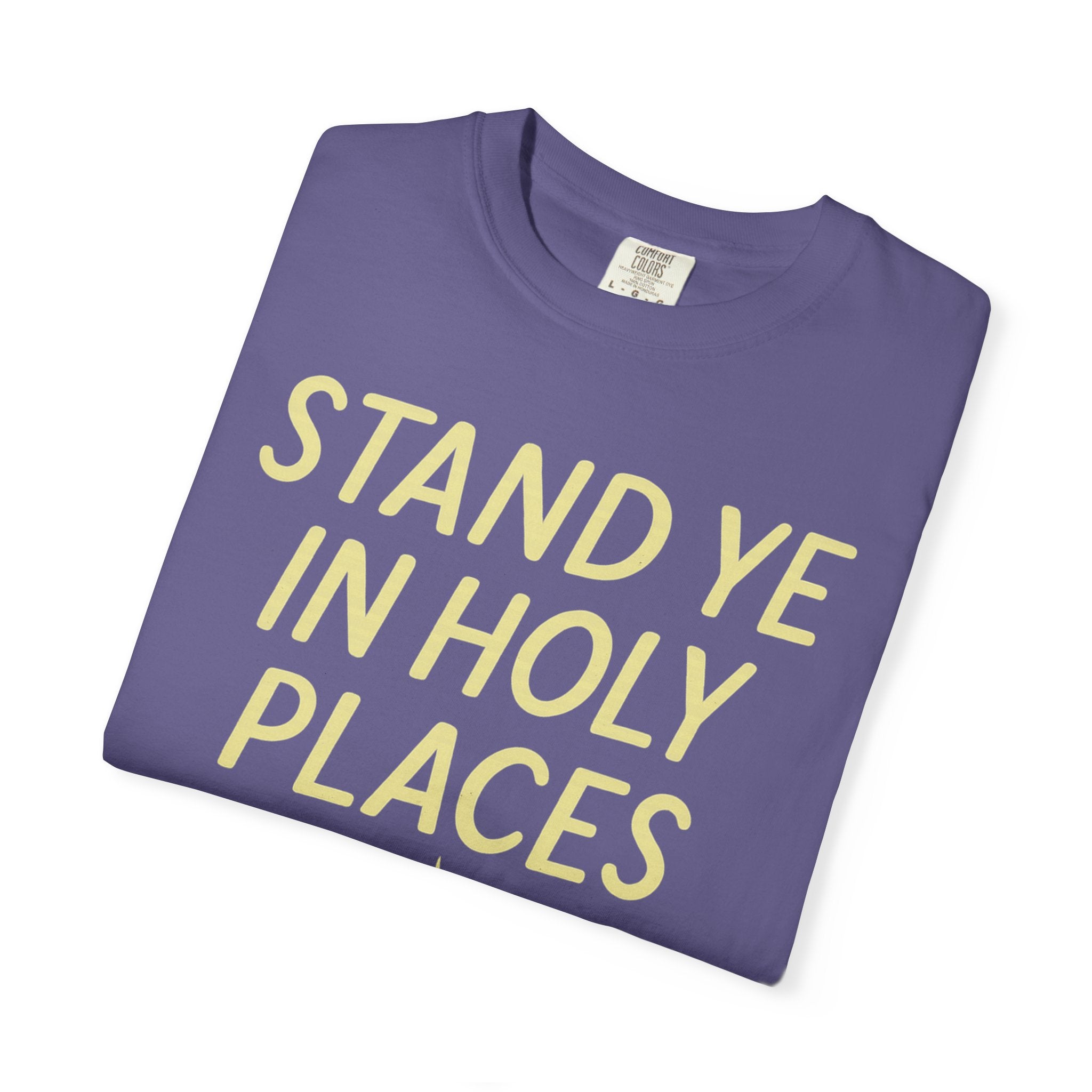 "Stand in Holy Places" Unisex Garment-Dyed T-shirt