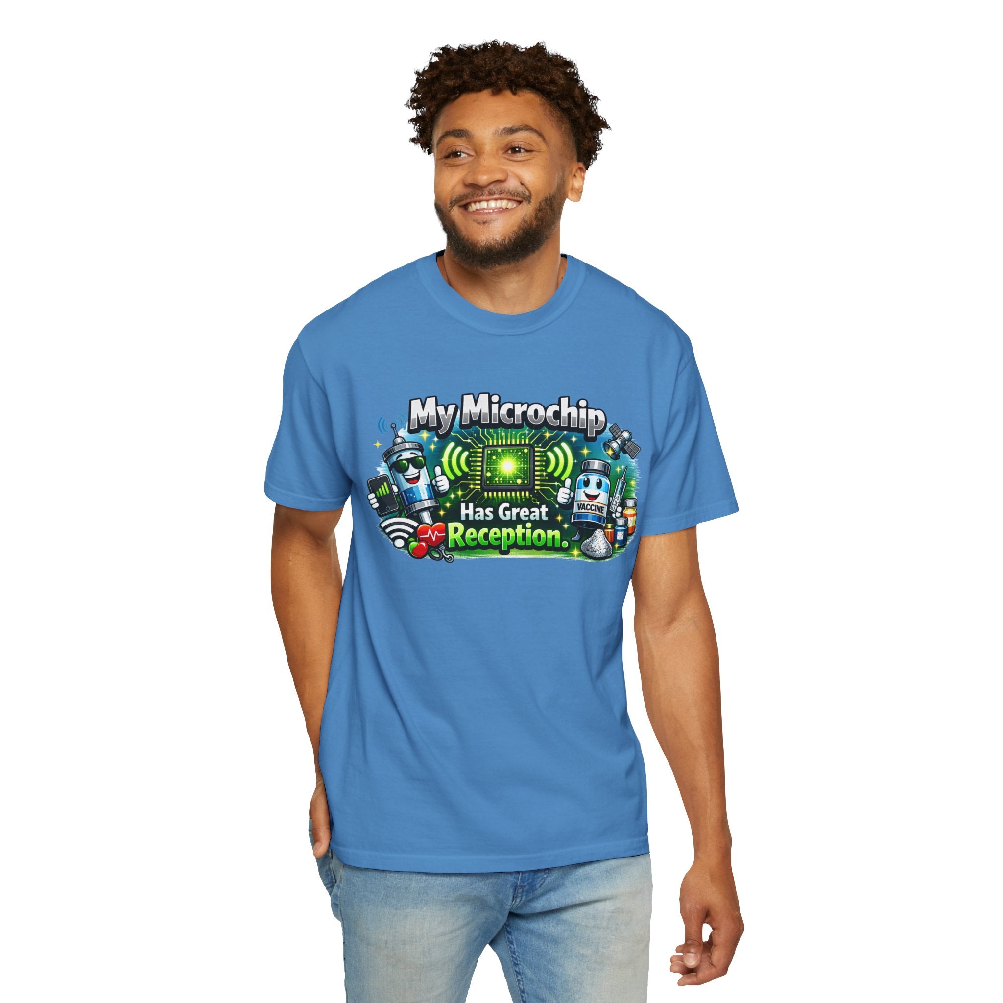 Great Reception Microchip | Garment-Dyed Tee — AttitudeShirts